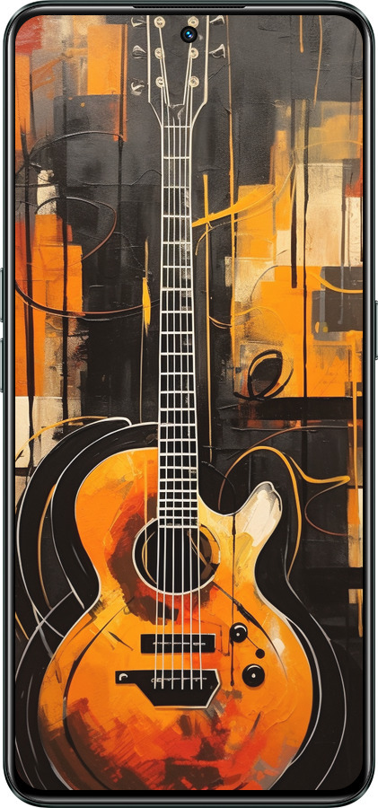 Силиконовый чехол Чехол для телефона Оранжевая Гитара для Realme GT Neo3 - 5934u-2590 изображение 