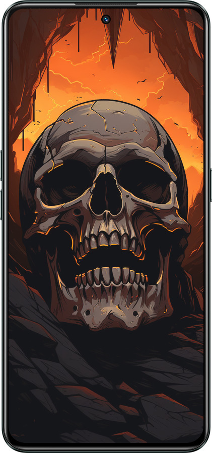 Силиконовый чехол Череп в пещере для Realme GT Neo3 - 5959u-2590 изображение 