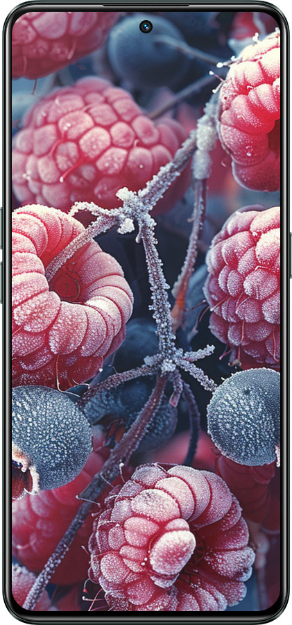 Силиконовый чехол Морозные ягоды для Realme GT Neo3 - 6033u-2590 изображение 