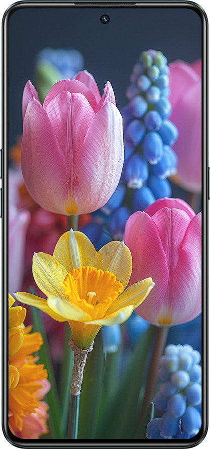 Силіконовий чехол Весняні квіти для Realme GT Neo3 - 6058u-2590 изображение 