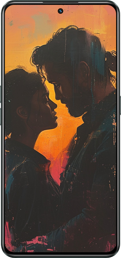 Силиконовый чехол Любовь на полотне для Realme GT Neo3 - 6067u-2590 изображение 