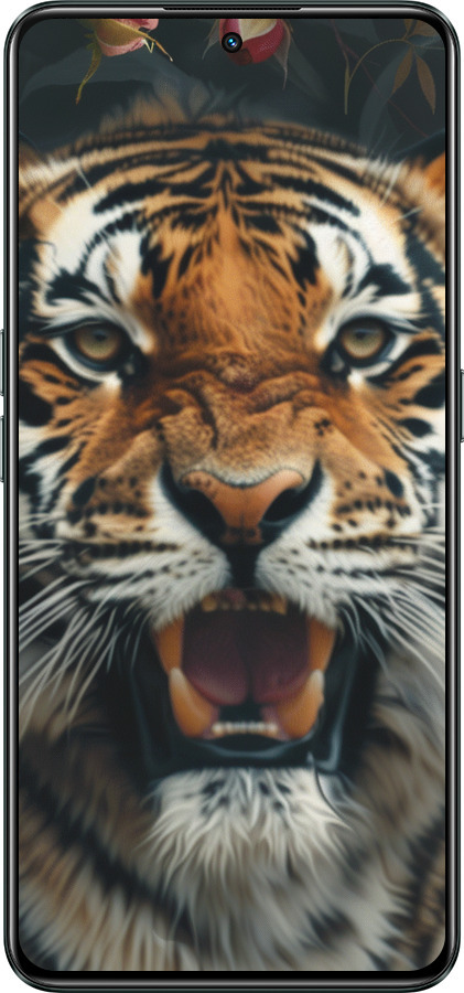 Силиконовый чехол Тигровое величие для Realme GT Neo3 - 6080u-2590 изображение 