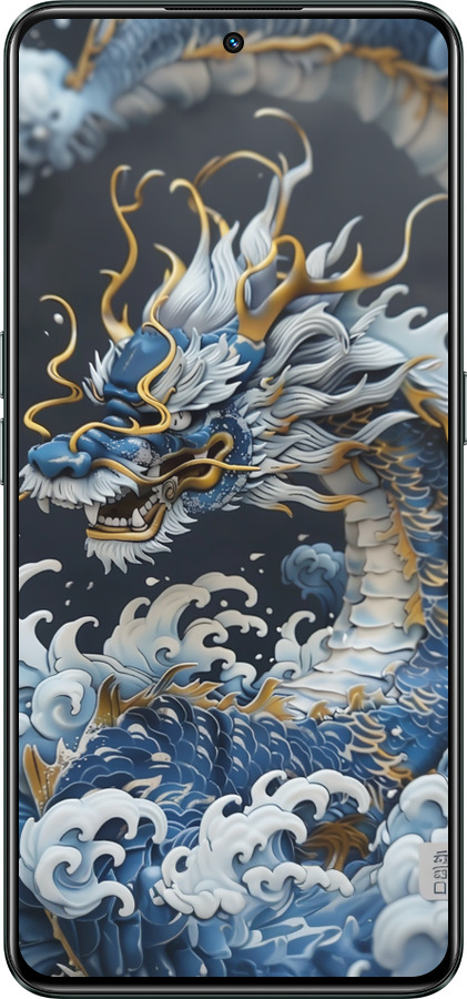 Силиконовый чехол Водяной дракон для Realme GT Neo3 - 6113u-2590 изображение 