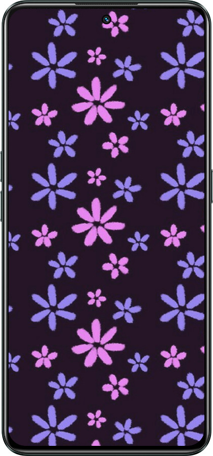 Силиконовый чехол с  цветами для Realme GT Neo3 - 6258u-2590 изображение 
