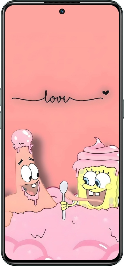 Силиконовый чехол Спанч Боб для Realme GT Neo3 - 6282u-2590 изображение 