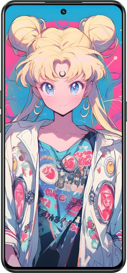 Силиконовый чехол Сейлор Мун 2 для Realme GT Neo3 - 6351u-2590 изображение 