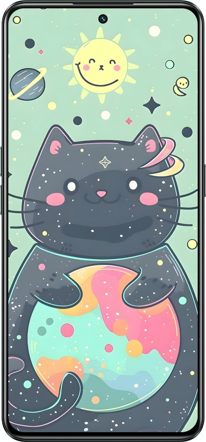 Силиконовый чехол Милый котик для Realme GT Neo3 - 6364u-2590 изображение 