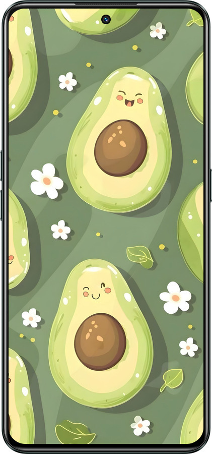 Силіконовий чехол Авокадо для Realme GT Neo3 - 6380u-2590 изображение 