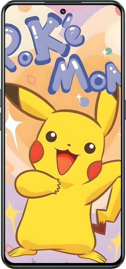 Силиконовый чехол Пикачу для Realme GT Neo3 - 6383u-2590 изображение 