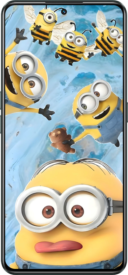 Силиконовый чехол Миньоны для Realme GT Neo3 - 6386u-2590 изображение 