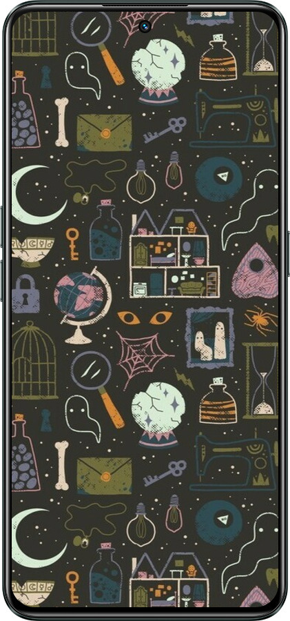 Силиконовый чехол Колдовской принт для Realme GT Neo3 - 6425u-2590 изображение 