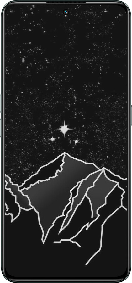 Силиконовый чехол Минималистический горный пейзаж для Realme GT Neo3 - 6438u-2590 изображение 