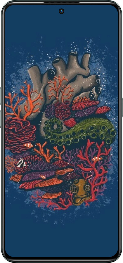 Силіконовий чехол Серце моря для Realme GT Neo3 - 6506u-2590 изображение 