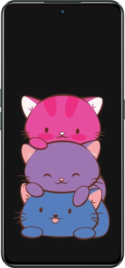 Силиконовый чехол Милые кошки для Realme GT Neo3 - 6518u-2590 изображение 