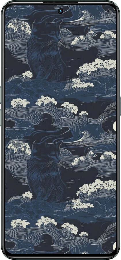 Силіконовий чехол Морська тематика у стилі арт-деко для Realme GT Neo3 - 6520u-2590 изображение 