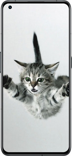 Силиконовый чехол Летящий котёнок для Realme GT2 Pro - 2322u-2566 изображение 