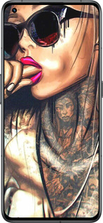 Силиконовый чехол Девушка в тату для Realme GT2 Pro - 4001u-2566 изображение 