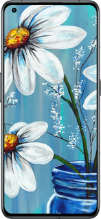 Силиконовый чехол Красивые арт-ромашки для Realme GT2 Pro - 4031u-2566 изображение 