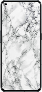 Силиконовый чехол Мрамор белый для Realme GT2 Pro - 4480u-2566 изображение 