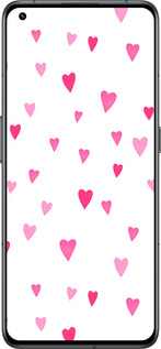 Силиконовый чехол Сердечки 2 для Realme GT2 Pro - 4763u-2566 изображение 