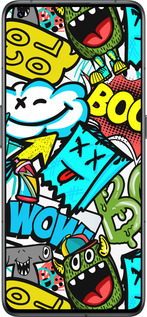 Силиконовый чехол Стикеры v4 для Realme GT2 Pro - 5508u-2566 изображение 