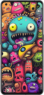 Силіконовий чехол Смішні монстри для Realme GT2 Pro - 5549u-2566 изображение 