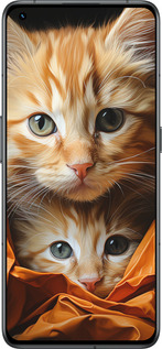 Силиконовый чехол Котики 2 для Realme GT2 Pro - 5664u-2566 изображение 