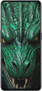 Силиконовый чехол Зелёный дракон v2 для Realme GT2 Pro - 5817u-2566 изображение 