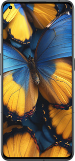 Силиконовый чехол Желто-голубые бабочки для Realme GT2 Pro - 6046u-2566 изображение 