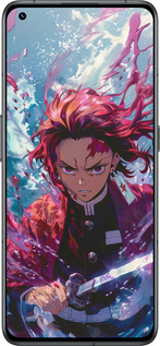 Силиконовый чехол Танджиро Камадо: Клинок рассекающий демонов для Realme GT2 Pro - 6111u-2566 изображение 