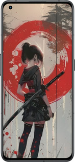 Силиконовый чехол Сумерки воина: Танец с катаной для Realme GT2 Pro - 6123u-2566 изображение 