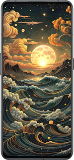 Силиконовый чехол Арт волны для Realme GT2 Pro - 6332u-2566 изображение 