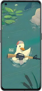 Силиконовый чехол Уточка с автоматом для Realme GT2 Pro - 6356u-2566 изображение 