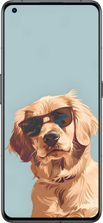 Силиконовый чехол Пес в очках для Realme GT2 Pro - 6381u-2566 изображение 