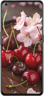 Силиконовый чехол Вишня в шоколаде для Realme GT2 Pro - 6698u-2566 изображение 