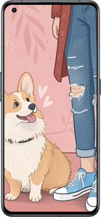Силиконовый чехол Корги 3 для Realme GT2 Pro - 6707u-2566 изображение 