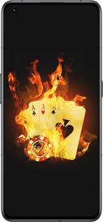 Силиконовый чехол Горящие карты для Realme GT2 Pro - 839u-2566 изображение 