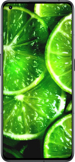 Силиконовый чехол Зелёные дольки лимона для Realme GT2 Pro - 852u-2566 изображение 