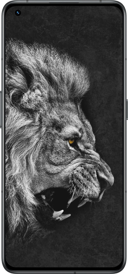 Силиконовый чехол Лев для Realme GT2 Pro - 1080u-2566 изображение 