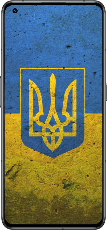 Силиконовый чехол Флаг и герб Украины 2 для Realme GT2 Pro - 378u-2566 изображение 