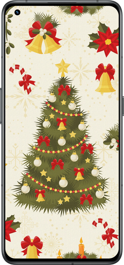 Силиконовый чехол Новогодняя елка для Realme GT2 Pro - 4198u-2566 изображение 