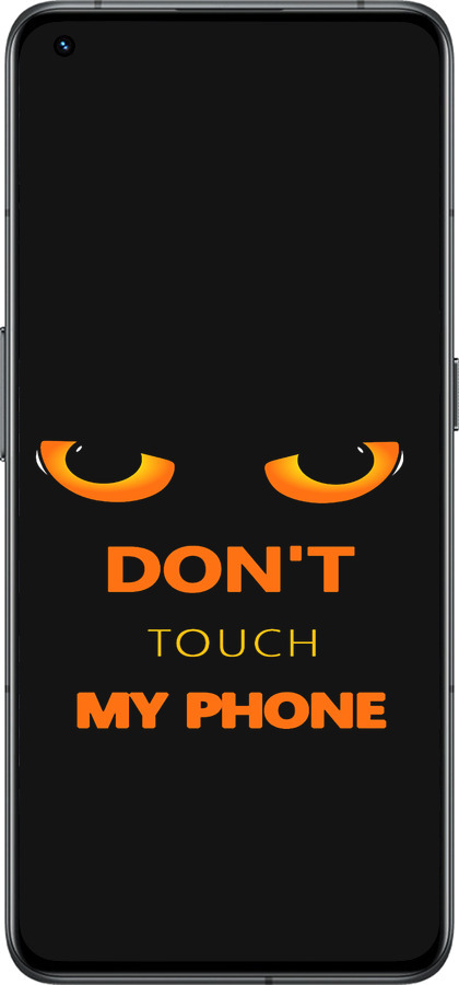 Силиконовый чехол Don't touch the phone для Realme GT2 Pro - 4261u-2566 изображение 