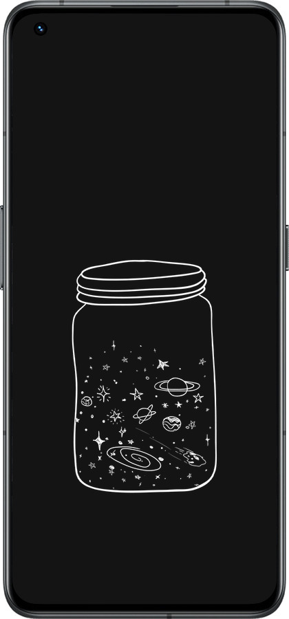 Силиконовый чехол Космос в банке для Realme GT2 Pro - 4297u-2566 изображение 