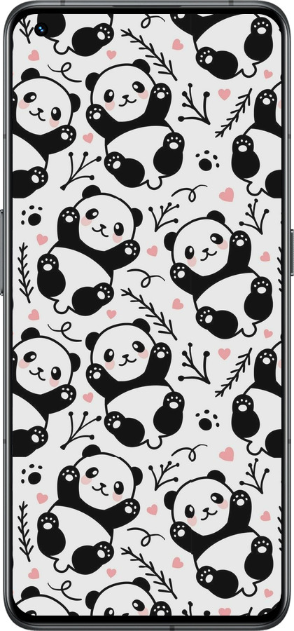 Силіконовий чехол Панди для Realme GT2 Pro - 4318u-2566 изображение 