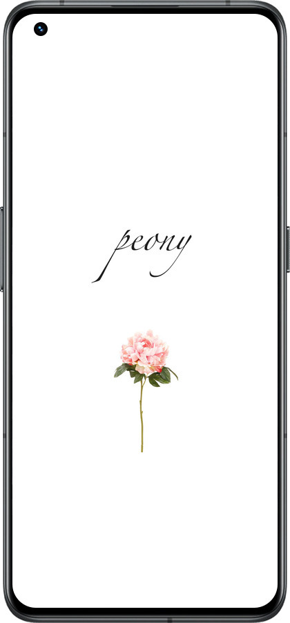 Силиконовый чехол Пион для Realme GT2 Pro - 4366u-2566 изображение 