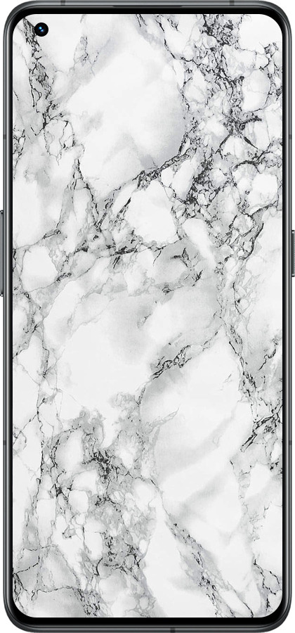 Силиконовый чехол Мрамор белый для Realme GT2 Pro - 4480u-2566 изображение 