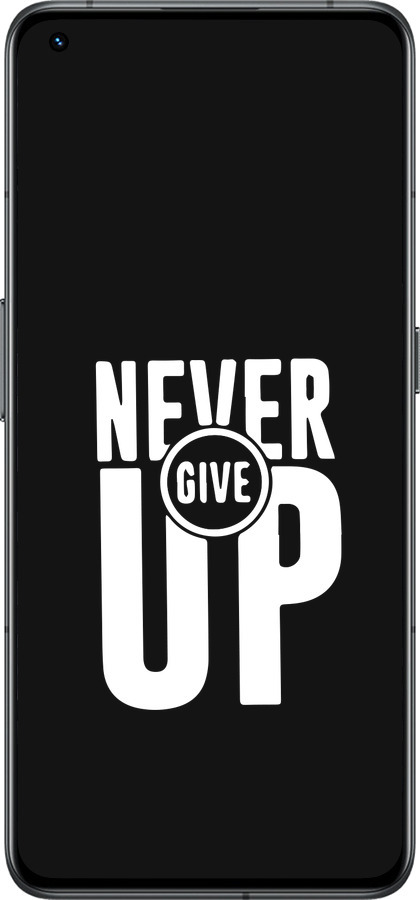 Силиконовый чехол Никогда не сдавайся для Realme GT2 Pro - 4572u-2566 изображение 
