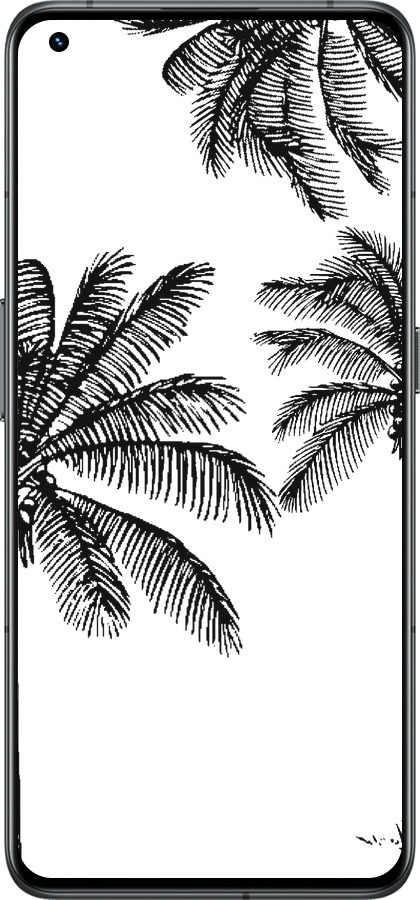 Силиконовый чехол Пальмы1 для Realme GT2 Pro - 4634u-2566 изображение 