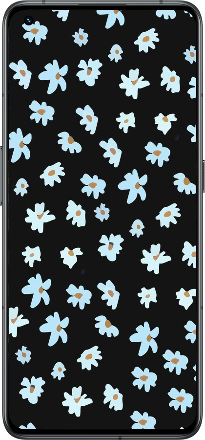 Силиконовый чехол Цветочный для Realme GT2 Pro - 4900u-2566 изображение 