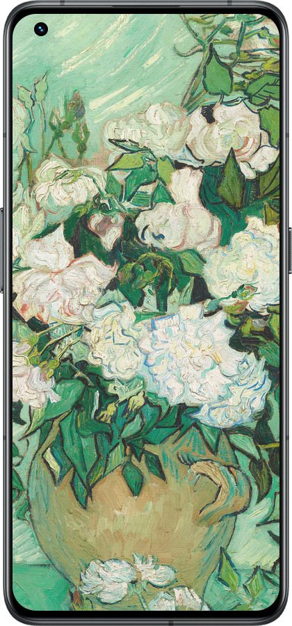 Силиконовый чехол Винсент Ван Гог. Ваза с розами для Realme GT2 Pro - 5543u-2566 изображение 